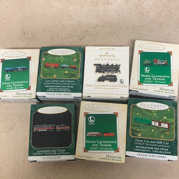 Hallmark Other - hallmark keepsake lionel train ornaments vintage collection